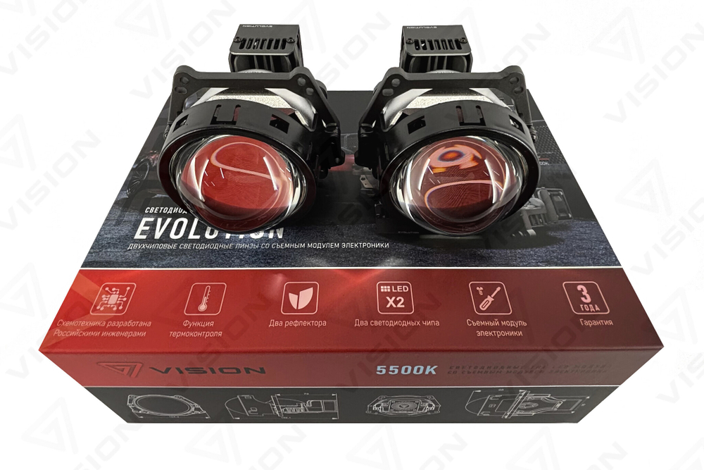 Vision Tri-led Evolution 5500K 3,0" 12В