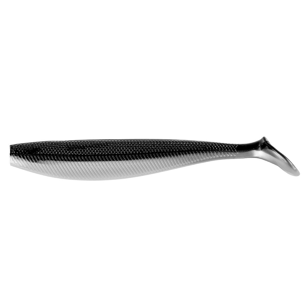 Виброхвост несъедоб. Trofey 5.5"/14см Black & Pearl 50шт. (HS-25-028-N) Helios