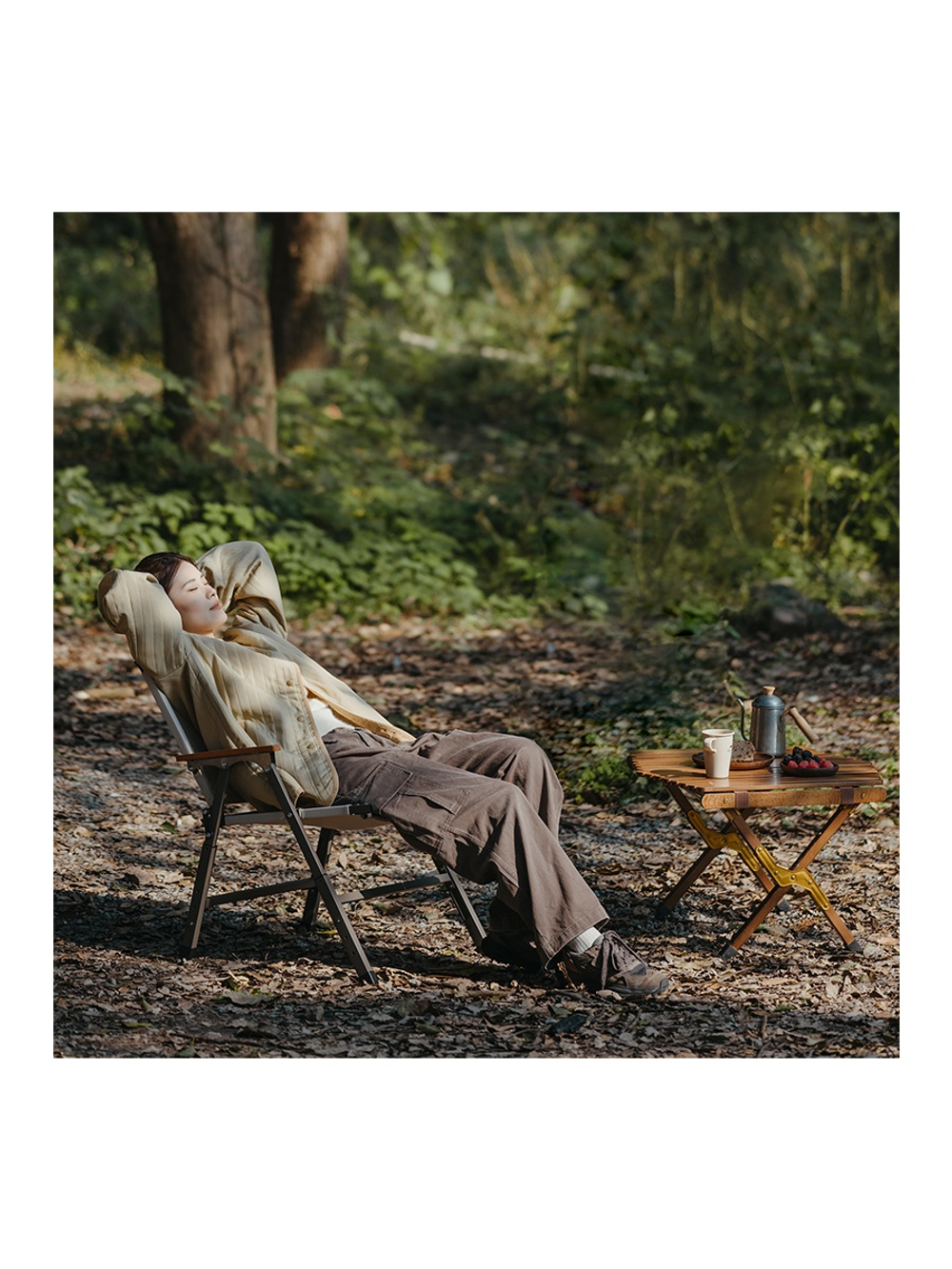 Кресло туристическое Naturehike Xing wang T01 складное 53х63х83 см, нагрузка до 150 кг, бежевое