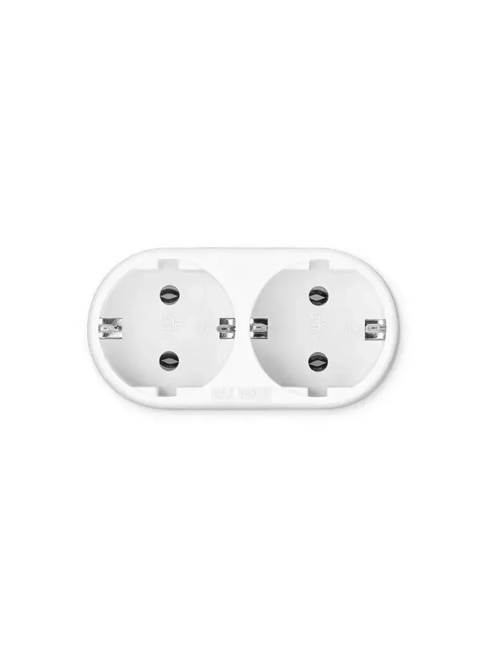 Сетевой разветвитель Buro BU-PS2G-W (2 розетки) белый (пакет ПЭ)
