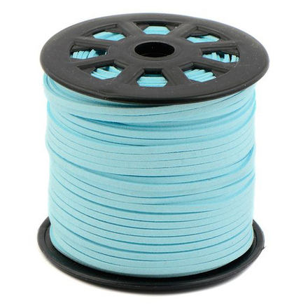 Шнур замшевый, шир.3мм, цв.016 бирюзовый