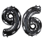 Шар фольгированный Цифра 6 101 см (Черный)