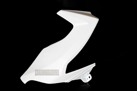 64251-MJE-D40ZC.  COVER, L. HEADLIGHT. PEARL METALLOID WHITE (NHA96P). Visor CB650F