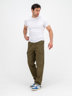 Карго джоггеры прямые. Хаки