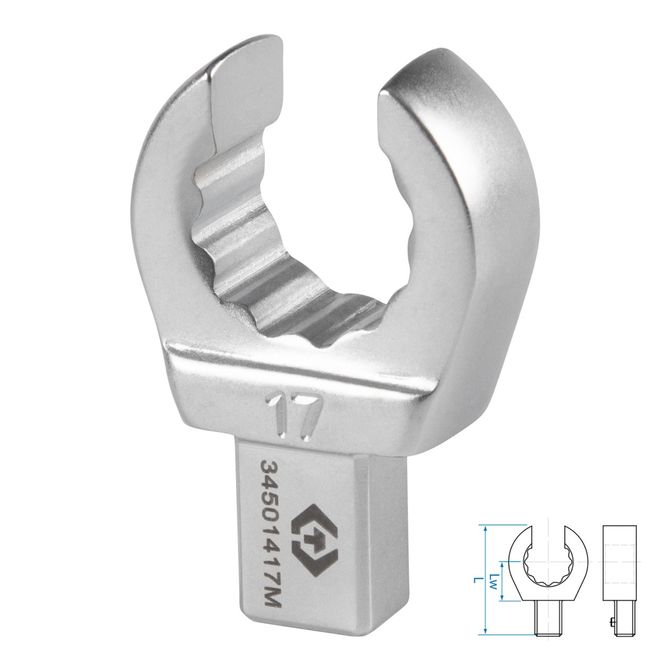 KING TONY (34501417M) Насадка разрезная серии "FIT", 17 мм, 9х12 мм