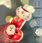 Гирлянда-занавес Рождественский носок