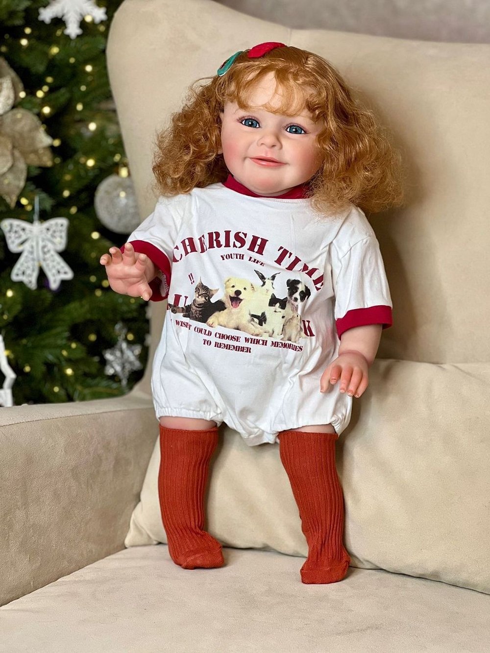 Кукла Реборн мягконабивная 60см в пакете (FA-601)