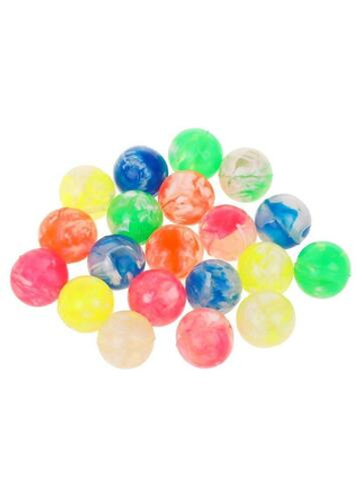 Мяч каучук 2,2 см, 20шт. в ассорт., сетка