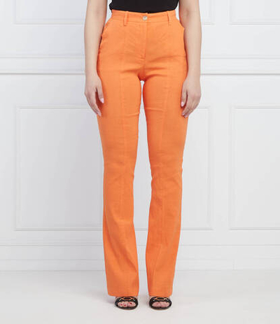 льняные брюки policoro Pinko - оранжевый(1G17CP 7435)