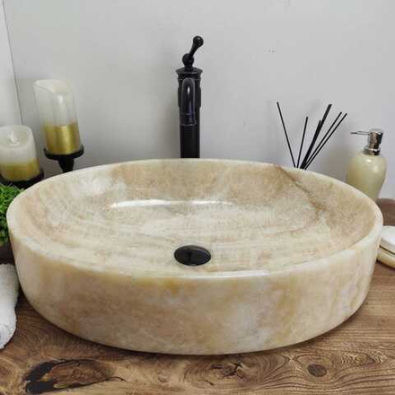 Раковина из оникса Oval Yellow Big OY-60808 60*40*14
