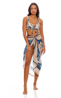 Парео 9304 Marine Cardumen