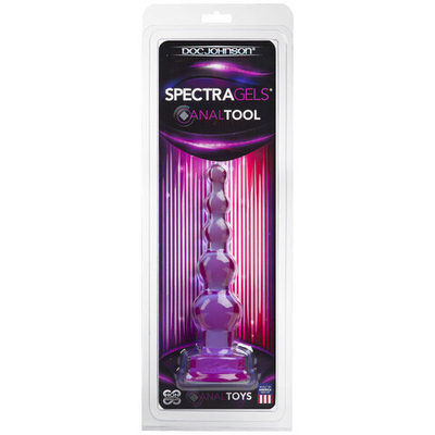 Фиолетовая анальная ёлочка SpectraGels Purple Anal Tool - 17,5 см. (Цвет: фиолетовый)