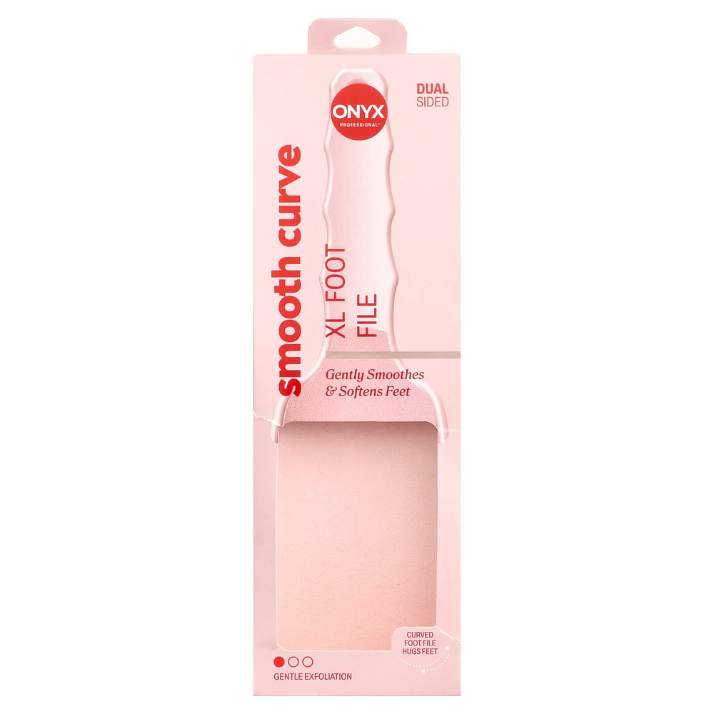 Onyx Professional, Smooth Curve XL, пилка для ног, 1 шт.