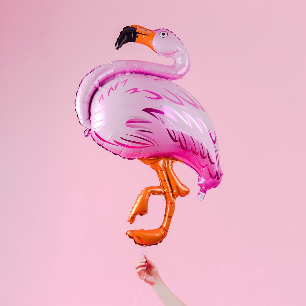 F Шар фигура "Фламинго" 51"/130 см (БГ-34)  Изображение2