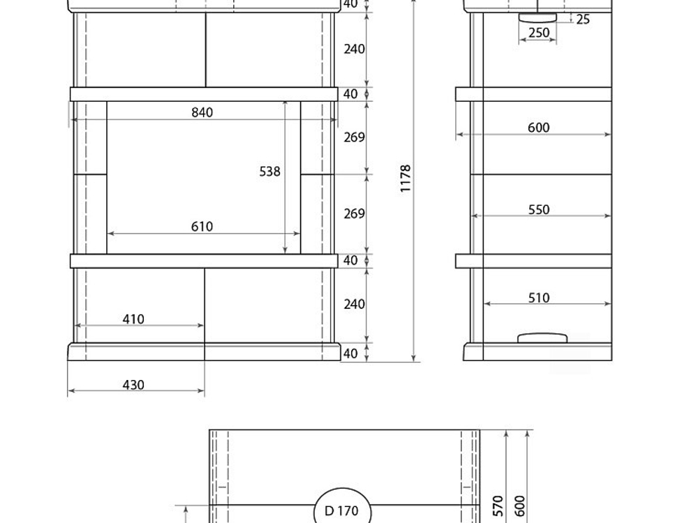 Камин EVEREST U10 «PILLAU» Н-1178 Талькохлорит