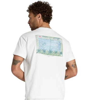 Мужская теннисная футболка Wilson Classic Graphic - bright white