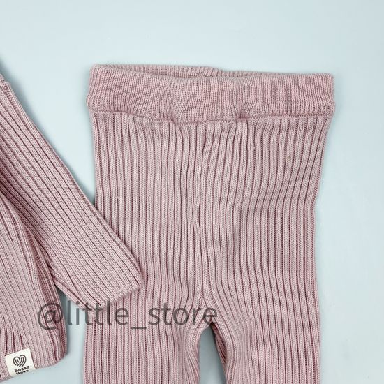 Комплект вязаный, Пудра