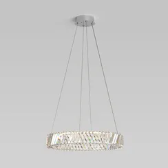 101004 LED никель  / подвесной светильник / никель хрусталь Strotskis