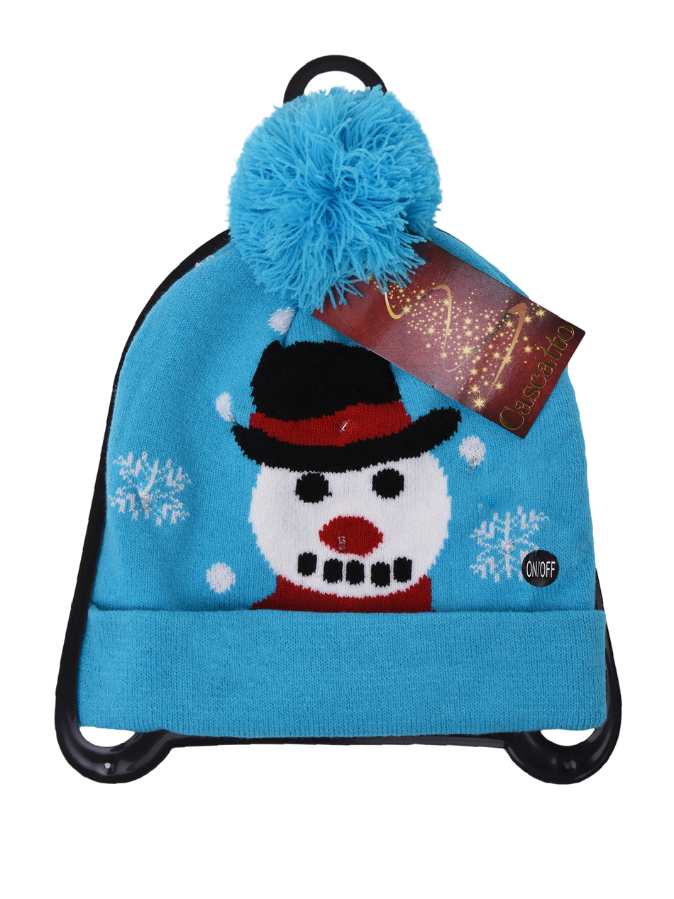 Шапка новогодняя со светодиодными лампочками.