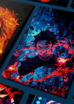 Картина на стену на металле от MetallSubArt "Истребитель демонов"