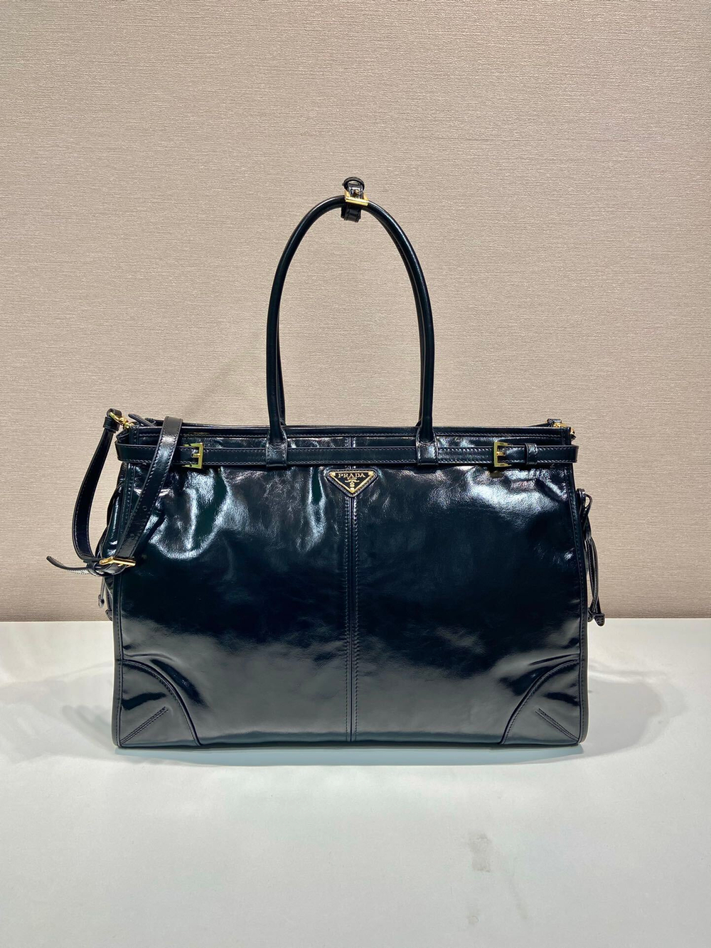 Prada Extra Large Leather Handbag 42 cm