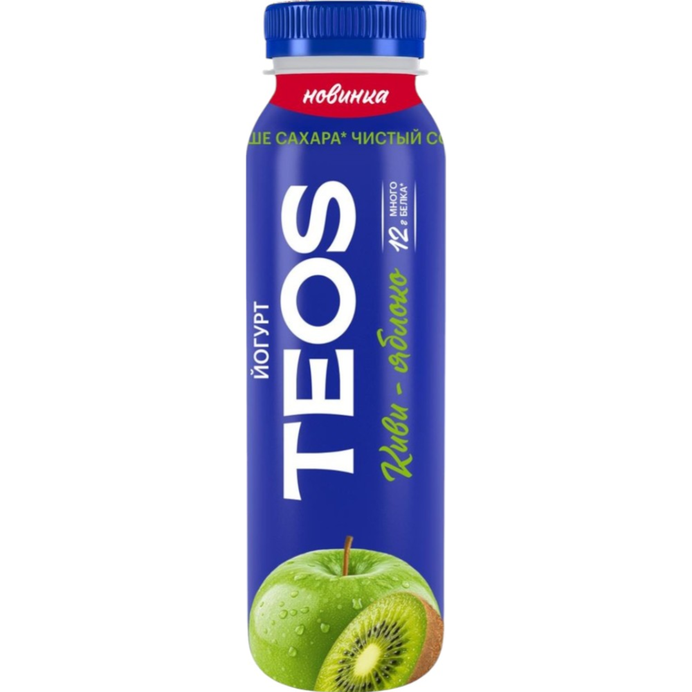 Йогурт Teos Актив Киви-яблоко 2% 260 гр