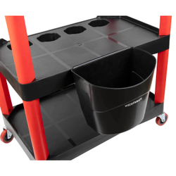 WDK-819 Тележка открытая пластиковая для детейлинга, 3 полки