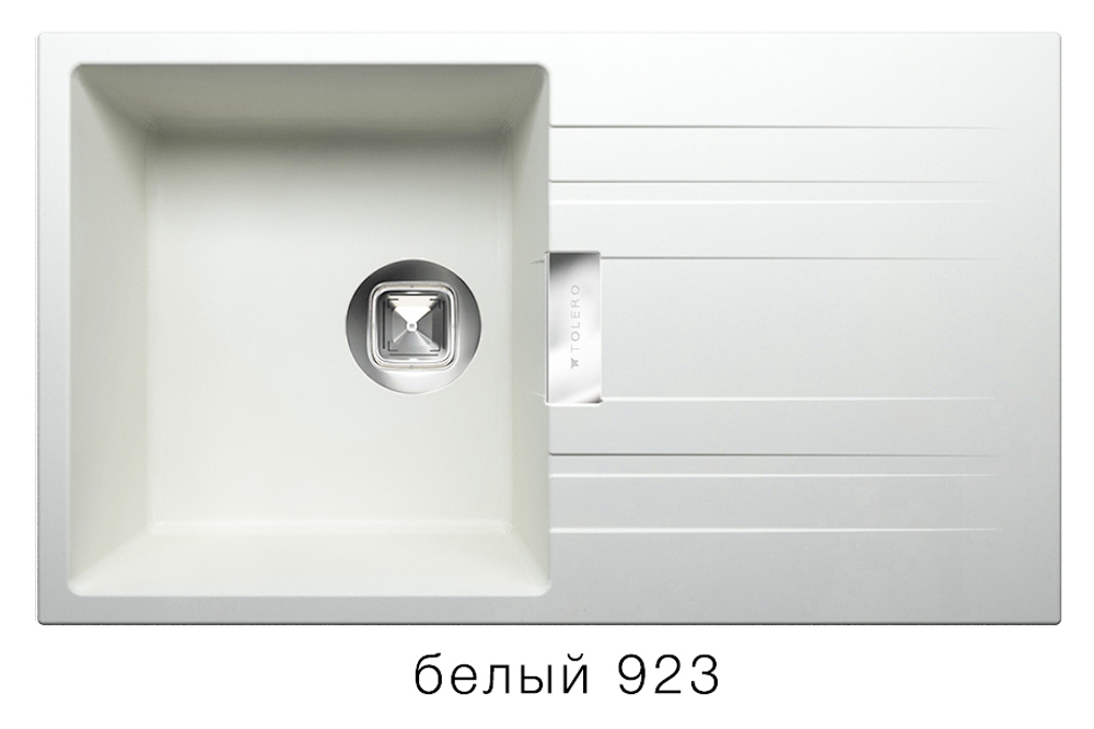 Кухонная мойка Tolero Loft TL-750 750x435мм Белый №923