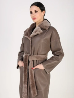 Дубленка зимняя шуба натуральная двухсторонняя оверсайз