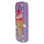 Пенал металлический "Ice cream" с допотсеком, 21,5*8*2,7см, 4 вида микс