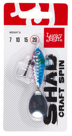 Тейл-спиннер Lucky John SHAD CRAFT SPIN 20г, цвет 018