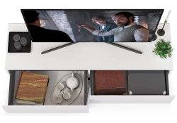 Модульная гостиная Сейдиль белый премиум / черный / белый глянец комплектация 3