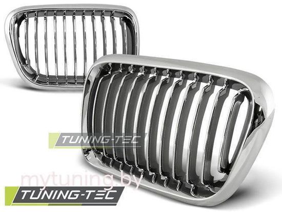 Решетка (ноздри) радиатора CHROME для BMW 3 E36 рест