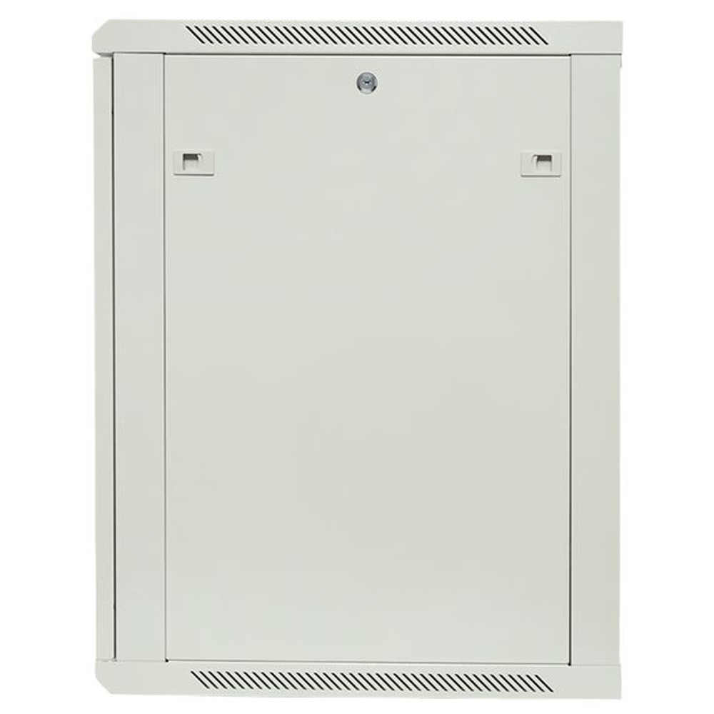 Шкаф настенный 19" TERACOM PRO 15U 600x600 мм дверь стеклянная с замком-ручкой серый