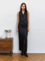 Юбка кожаная длинная