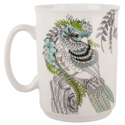 Кружка "Райская птица" v=430мл (фарфор) (подарочная упаковка)