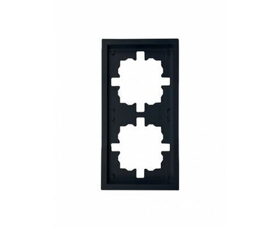 Рамка 2-мест. горизонт. ZIMA черн. бархат LEZARD 704-4200-147