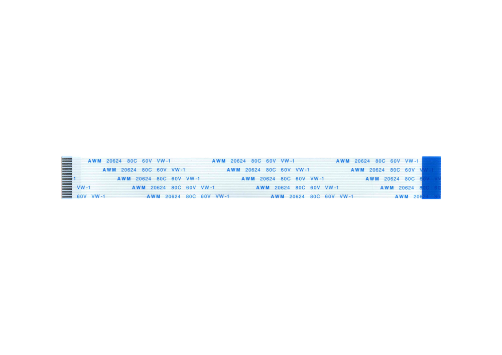 Шлейф 18 pin, 20 см, шаг 1 мм FFC, обратный Б