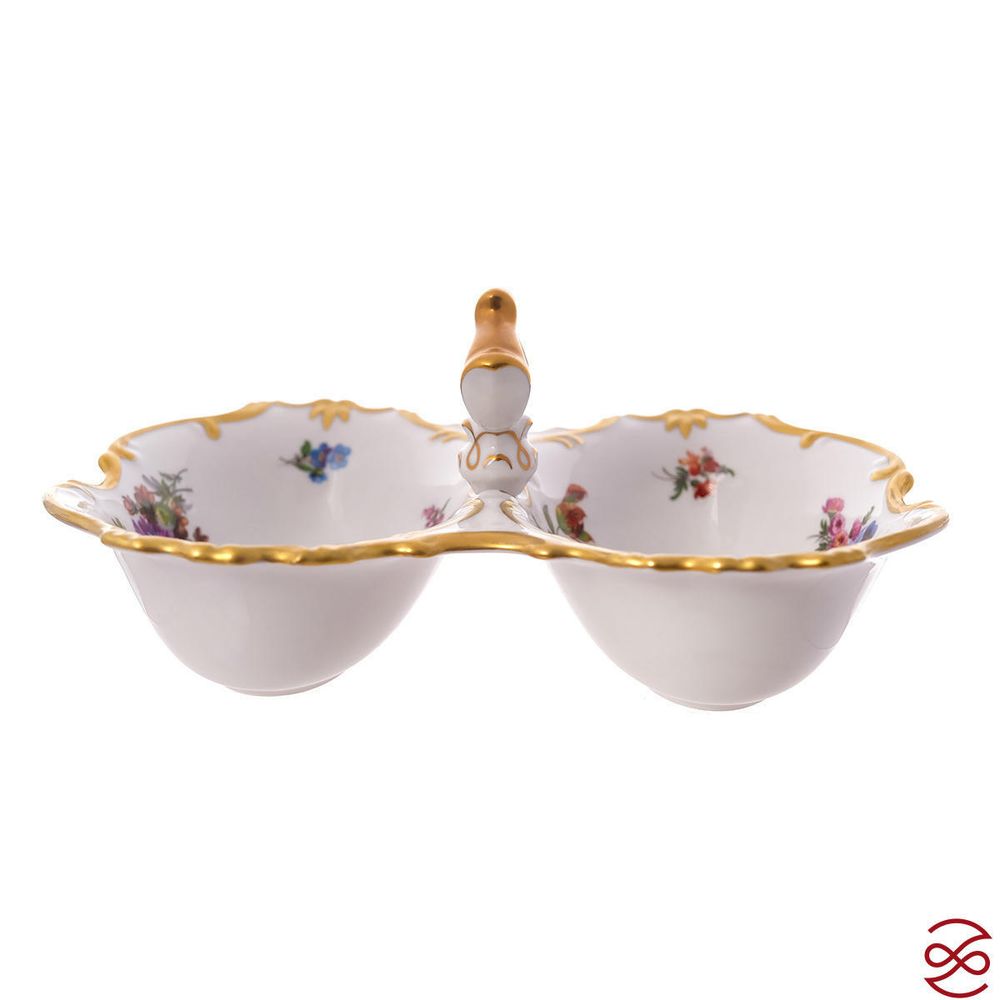 Менажница 2-я Queen's Crown Мейсенский букет 26 см