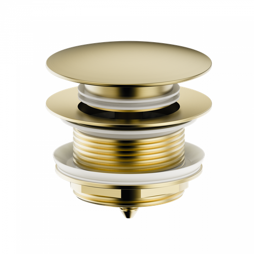 Донный клапан для ванны 1 1/2 WONZON & WOGHAND, Брашированное золото (WW-SS105-BG)