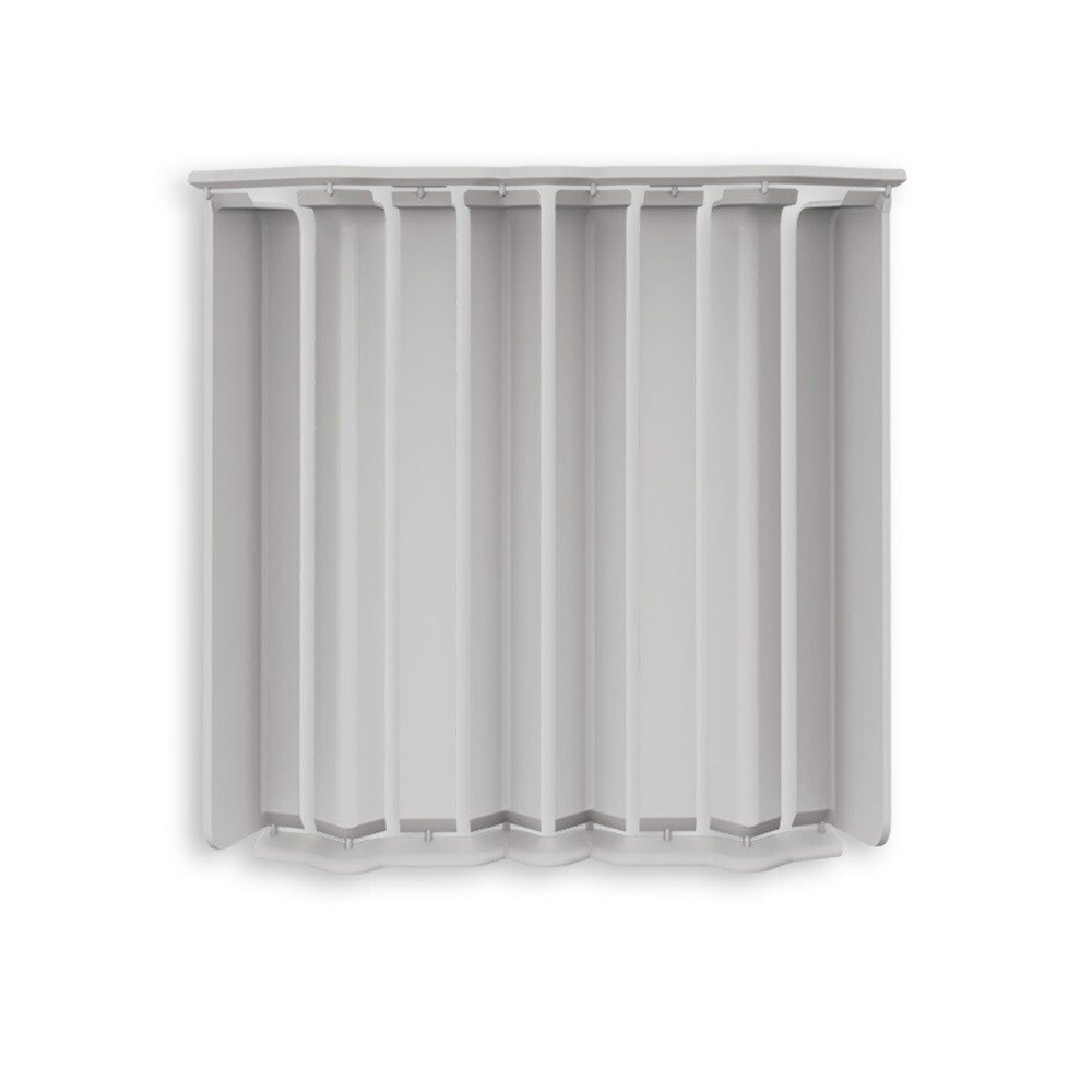 Накладки для плинтуса Идеал Дюра напольный прямоугольный 80мм 002 Светло-серый (2 набора из 8 элементов) во флоупаке