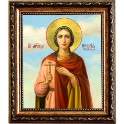 Пелагия Тарсийская Преподобная дева мученица. Икона на холсте.