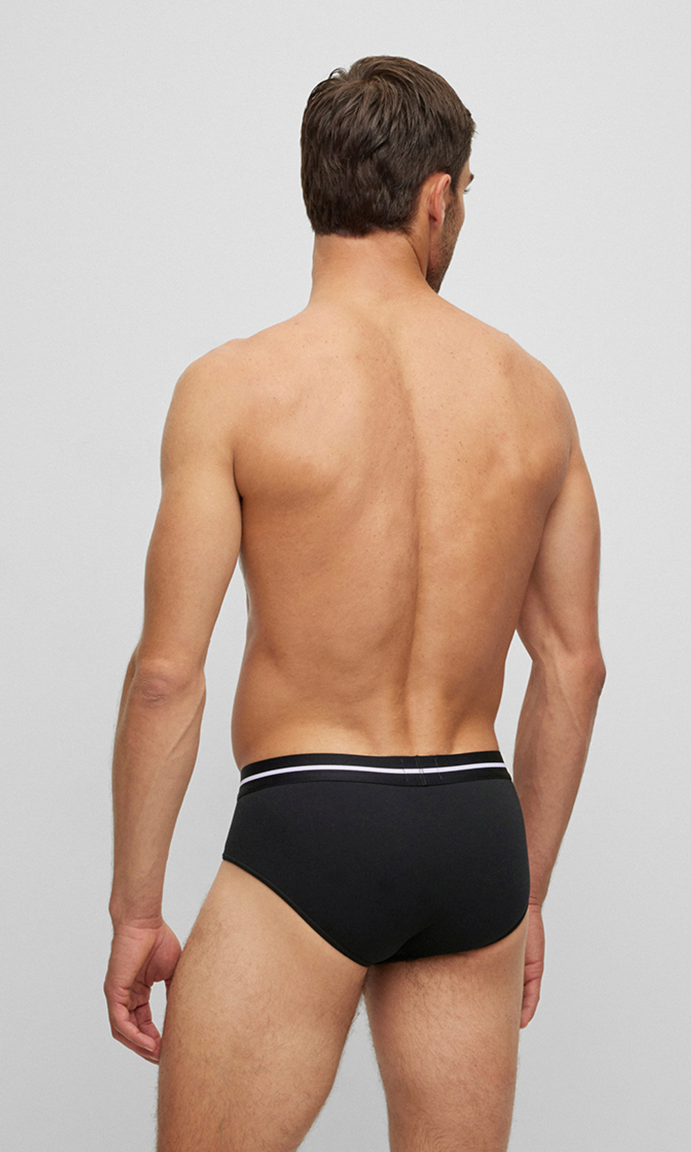 Трусы (набор 3 пары) мужские BOSS HipBr 3P Bold 10243078 01