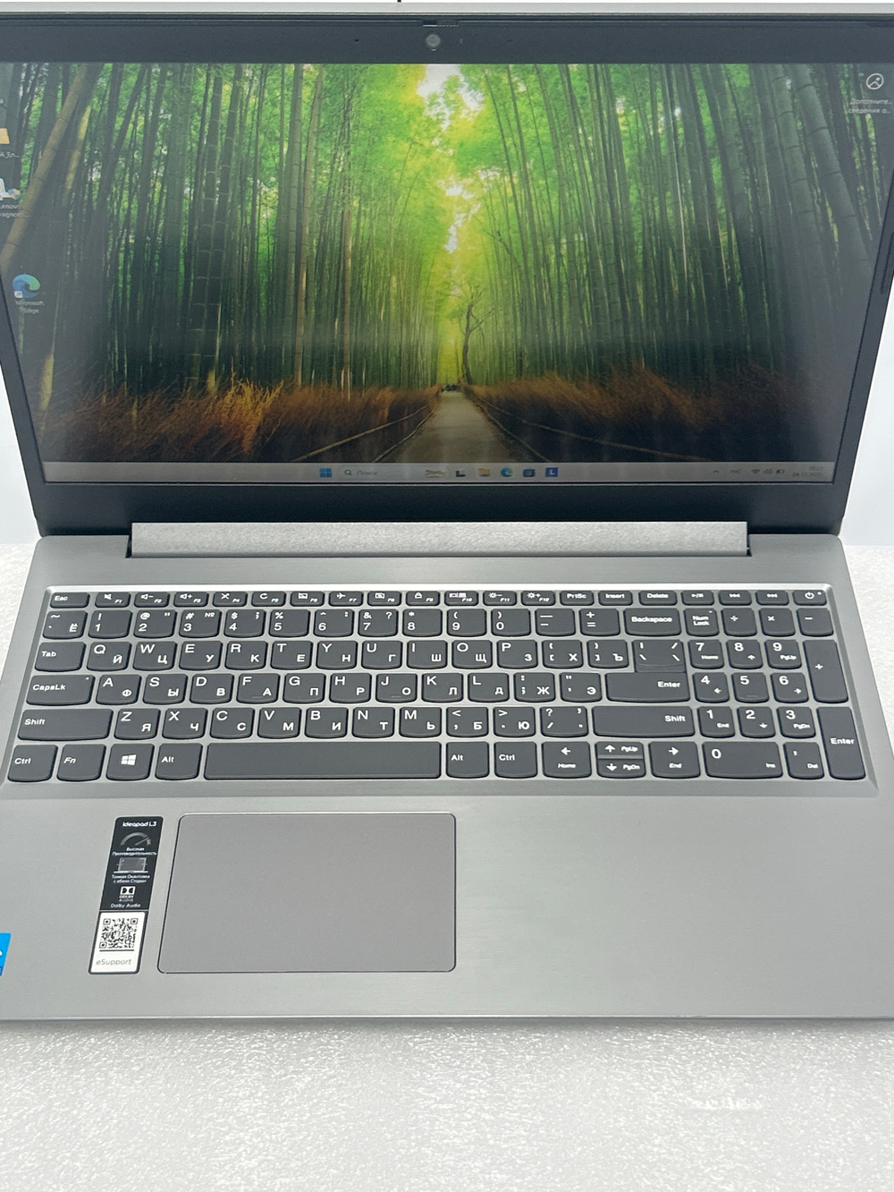 Ноутбук Lenovo IdeaPad L3 15ITL6 (82HL003FRK) 15.6"/Intel Core i5-1135G7/RAM 12GB/SSD 512GB/Intel Iris Xe Graphics/1920*1080/IPS/Windows 11/Подсветка кл-ры: нет/Серый. Состояние: Уценка/небольшой след. на матрице от клавиатуры