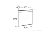 Зеркало Roca Prisma 80 см LED 812258000