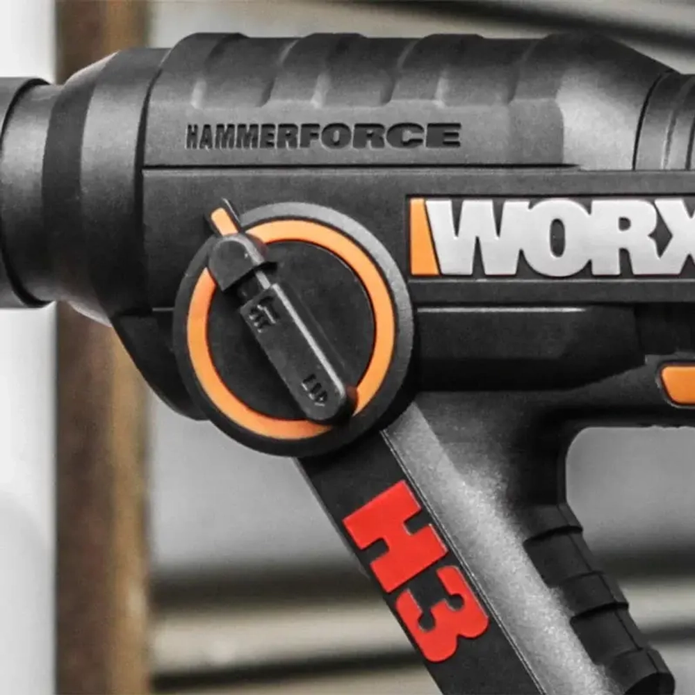 WORX WX390.1 аккумуляторный перфоратор (2 x 2 Ач, ЗУ)