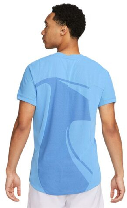 Мужская теннисная футболка Nike Dri-Fit Rafa Tennis Top - university blue/white
