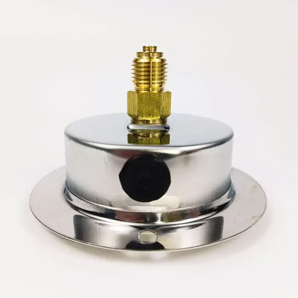 Манометр гидравлический на 6 бар (90 psi), 63 мм, G 1/4" фланцевый, виброустойчивый - глицериновый