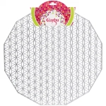 Салфетка плетеная 38см «Орнамент» серебро