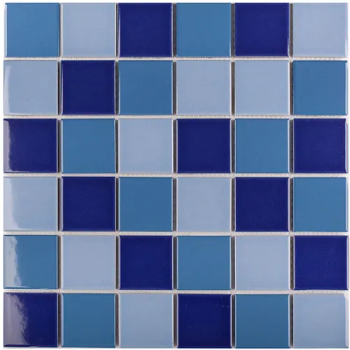 Керамическая мозаика 48x48 Blue Mix полированная